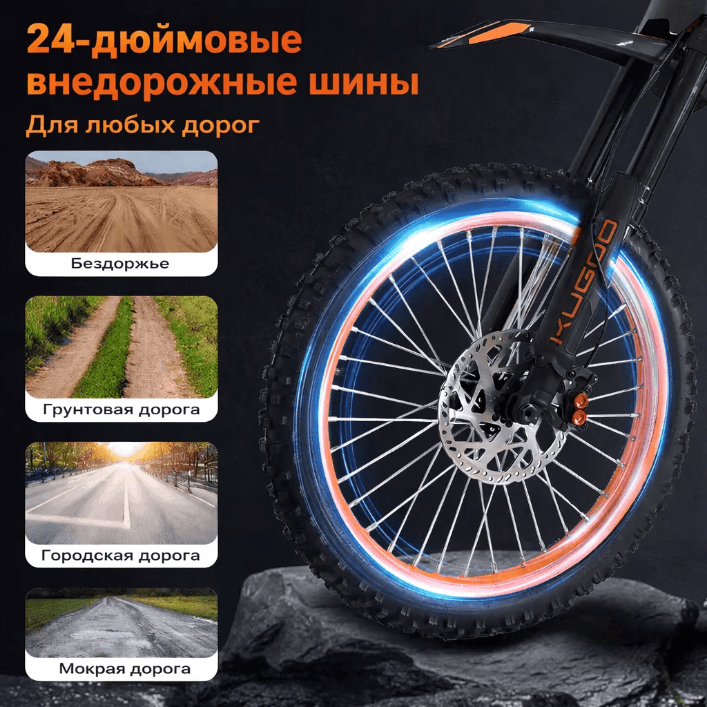 Ёлектросамокат Kugoo S3 Электропитбайк Kugoo Wish 04