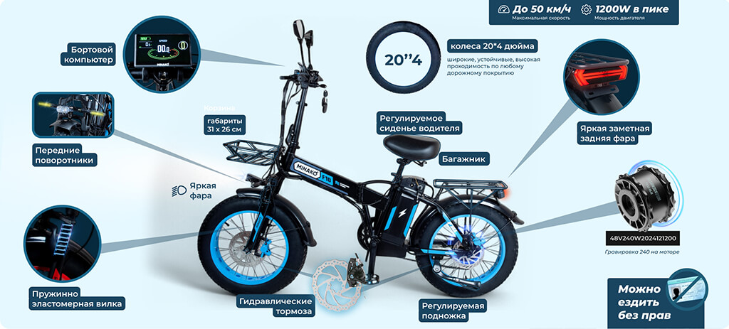 Minako F10 PRO 20 Ah преимущества