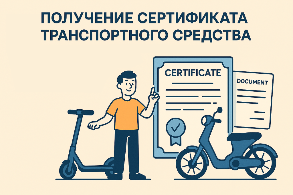 Получение сертификата транспортного средства под ключ: СПМ или Мопед в Беларуси