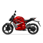 Электромотоцикл WHITE SIBERIA SUPER SOCO TS STREET HUNTER PRO