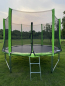 Батут Funfit 252 см - 8ft PRO с внешней сеткой зелёный