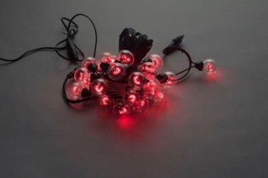 Купить Светодиодная гирлянда «Шарики» 10 М Красные Диоды 