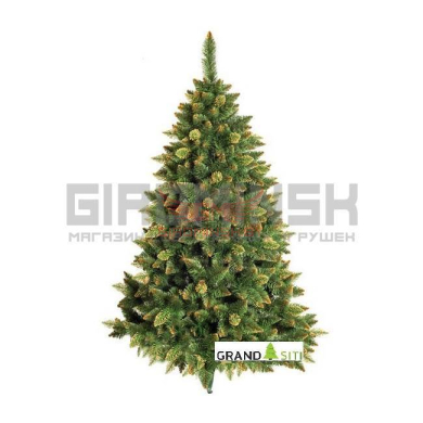 Купить Ель (сосна) искусственная новогодняя (120 см) Снежная Королева с золотым напылением GrandSITI