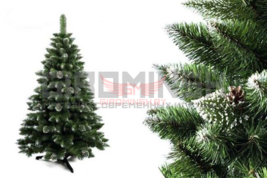 Купить Ёлка искусственная новогодняя (180 см) Снежная Королева с белым напылением GrandSITI